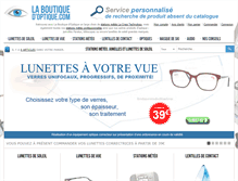 Tablet Screenshot of laboutiquedoptique.com